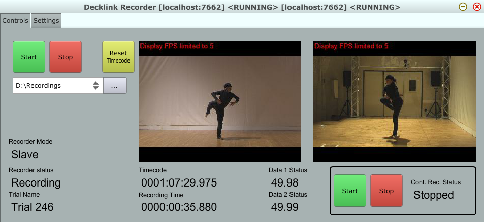 DANCE platform2 videorecorder